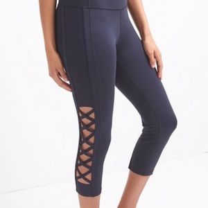 GapFit Navy Crisscross Leggings